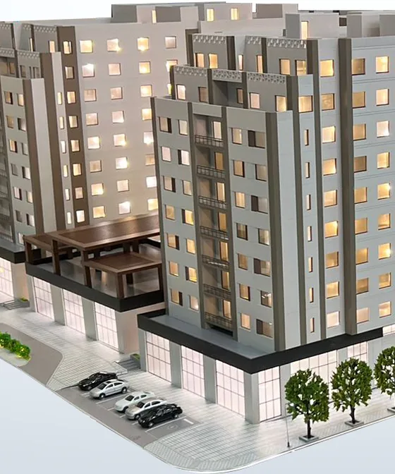 Apartment towers